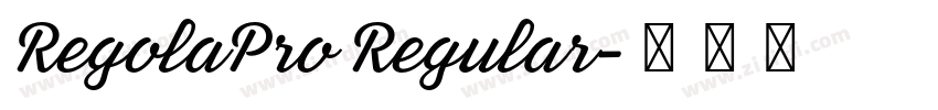RegolaPro Regular字体转换 RegolaPro Regular字体转换